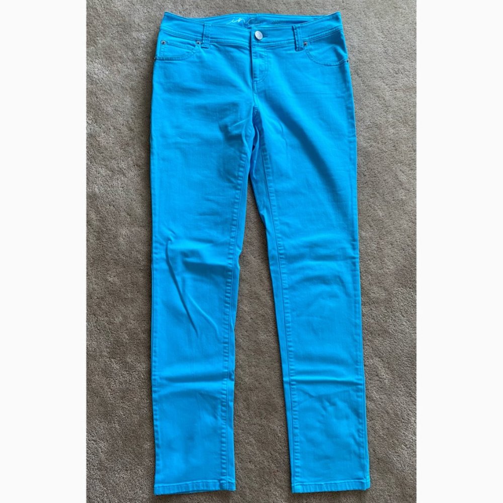 INC Light Teal Skinny Jeans